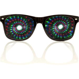 imageSpiral Diffraction Glasses  for Raves Festivals and MoreBlack