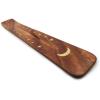 imageIncense Holder with Om Symbol  Black Wooden Tray with Painted White Om Design  for Incense Sticks Meditation Accessories Room Decor  10 InchesCelestial Moon and Stars