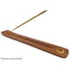 imageIncense Holder with Om Symbol  Black Wooden Tray with Painted White Om Design  for Incense Sticks Meditation Accessories Room Decor  10 InchesYin Yang