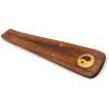 imageIncense Holder with Om Symbol  Black Wooden Tray with Painted White Om Design  for Incense Sticks Meditation Accessories Room Decor  10 InchesYin Yang