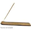 imageIncense Holder with Peace Sign  Wooden Tray Incense Burner Holder with Brass Inlay  for Incense Sticks Meditation Accessories Room Decor  10 InchesTwo Tone Stripes