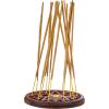 imagePentagram Incense Holder  Handcrafted Incense Burner fits 15 Incense Sticks and 1 Incense Cone  Carved Wood Brass Holders  5 Inches Wide