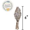 imageWhite Sage Smudge Sticks  Pack of 3 Torch Style Bundles  4quot Long  Natural Incense for Spiritual Cleansing Witchcraft Supplies Sage Smudge Kit Spiritual Gifts