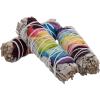 imageWhite Sage Sticks with Chakra Rose Petals  Natural Incense Sticks for Spiritual Cleansing Home Fragrance Witchcraft Supplies  4quot Long Bundles  Pack of 3  Alternative Imagination