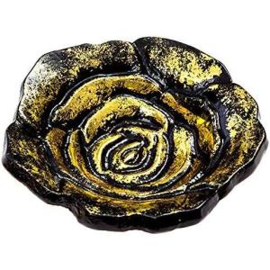 imageBlack and Gold Rose Incense Holder  Hold Natural Incense Like White Sage Sticks Palo Santo Sticks Incense Cones or Jewelry Keys KnickKnacks  Aluminum 4quot Wide
