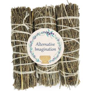 imageDesert Sage Bundle  3 Pack  Dried Sage for Spiritual Cleansing Smudging Kit Home Purification  4quot Inch Long