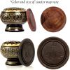 imageBlack Brass Incense Holder  Decorative Incense Burner for Resin Cones Witchcraft Supplies Meditation Accessories Spiritual Gifts Home Decor Boho Room Decor  2quot Tall  Alternative ImaginationBlack