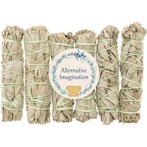 image6 Pack of White Sage Sticks  4quot Long Smudging Incense Sticks for Sage Smudge Kit Refill Witchcraft Supplies Meditation Accessories Yoga Incense Holder Spiritual Gifts  Alternative Imagination6