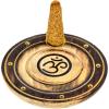 image:imageOm Incense Holder for 7 Incense Sticks and 1 Cone  for Meditation Room Decor Spiritual Gifts Meditation Accessories Eclectic Home Decor  4 Round Wood Burner with Painted Aum Symbol