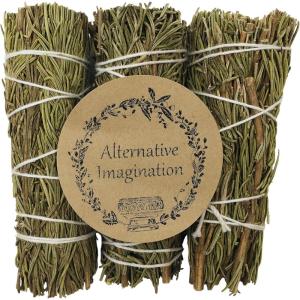 image:imageDried Rosemary Incense Sticks for Spiritual Cleansing Home Fragrance Witchcraft Supplies Meditation Accessories  4 Long  3 Pack  Alternative Imagination